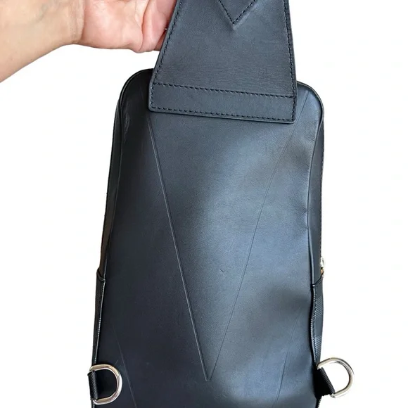 Louis Vuitton Damier Infini Avenue Sling bag Onyx Black Gray Checker Leather - Picture 8 of 11